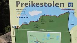 We are 550m into our walk from the hostel to Preikestolen